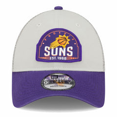 Khaki/Purple Phoenix Suns Throwback Patch Trucker 9FORTY Adjustable Hat | NBA