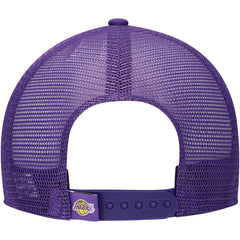 White/Purple Los Angeles Lakers Youth Court Sport Mascot 9FIFTY Snapback Hat | NBA