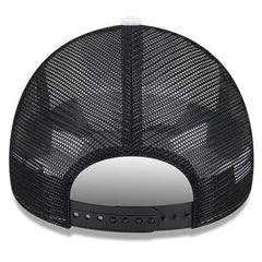 White/Black Chicago Bulls Court Sport Foam A-Frame 9FORTY Adjustable Trucker Hat | NBA