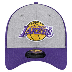 Heather Gray/Purple Los Angeles Lakers Two-Tone 39THIRTY Flex Hat | NBA