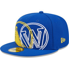 Royal Golden State Warriors Game Day Hollow Logo Mashup 59FIFTY Fitted Hat sale | NBA