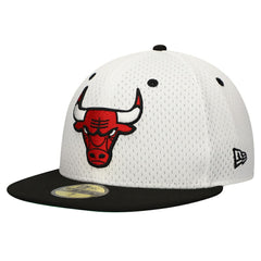 White/Black Chicago Bulls Throwback 2Tone 59FIFTY Fitted Hat | NBA