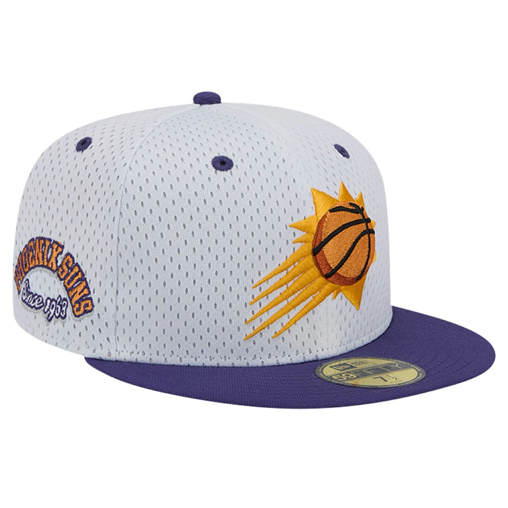 White/Purple Phoenix Suns Throwback 2Tone 59FIFTY Fitted Hat | NBA