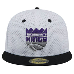 White/Black Sacramento Kings Throwback 2Tone 59FIFTY Fitted Hat | NBA