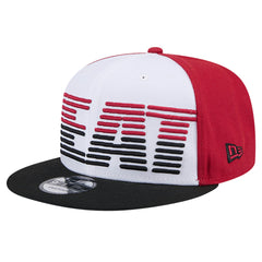 White/Black Miami Heat Throwback Gradient Tech Font 9FIFTY Snapback Hat | NBA