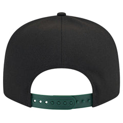 White/Hunter Green Milwaukee Bucks Throwback Gradient Tech Font 9FIFTY Snapback Hat | NBA