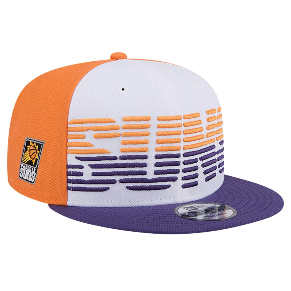 White/Purple Phoenix Suns Throwback Gradient Tech Font 9FIFTY Snapback Hat | NBA