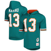 Miami Dolphins Dan Marino Retired Player Name & Number Mesh Hoodie T-Shirt | NFL US