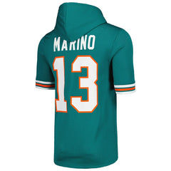 Miami Dolphins Dan Marino Retired Player Name & Number Mesh Hoodie T-Shirt | NFL US