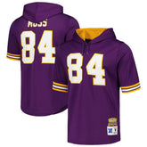 Minnesota Vikings Randy Moss Retired Player Name & Number Mesh Hoodie T-Shirt | NFL Hot