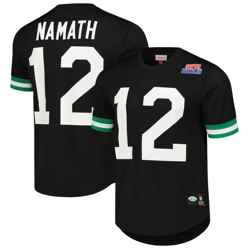 New York Jets Joe Namath Retired Player Name & Number Mesh Top | NFL Sale