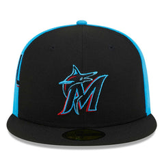 Miami Marlins New Era Gameday Sideswipe 59FIFTY Fitted Hat - MLB Hats