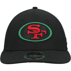 San Francisco 49ers Black Excellence Collection Trucker Low Profile 9FIFTY Snapback Hat | NFL US