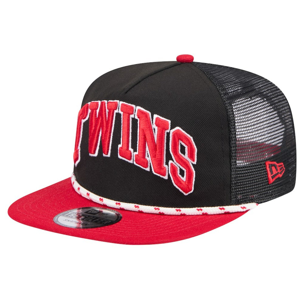 Minnesota Twins New Era Throwback Meshback Golfer Hat - MLB Hats