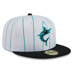 Miami Marlins New Era 2025 Batting Practice 59FIFTY Fitted Hat - MLB Hats