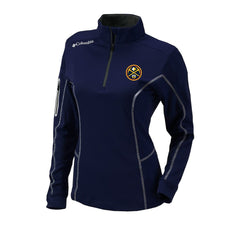 Navy Denver Nuggets Women's Omni-Wick Shotgun Quarter-Zip Pullover Top sale | NBA