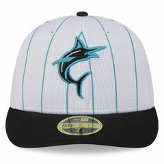 Miami Marlins New Era 2025 Batting Practice Low Profile 59FIFTY Fitted Hat - MLB Hats