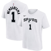 White Victor Wembanyama San Antonio Spurs Youth Name & Number Association T-Shirt | NBA