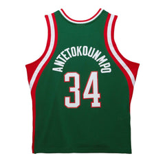 Hunter Green Giannis Antetokounmpo Milwaukee Bucks 2013/14 Hardwood Classics Swingman Jersey | NBA
