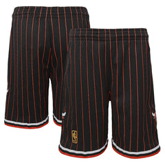 Black Chicago Bulls Youth Hardwood Classics Swingman Shorts | NBA