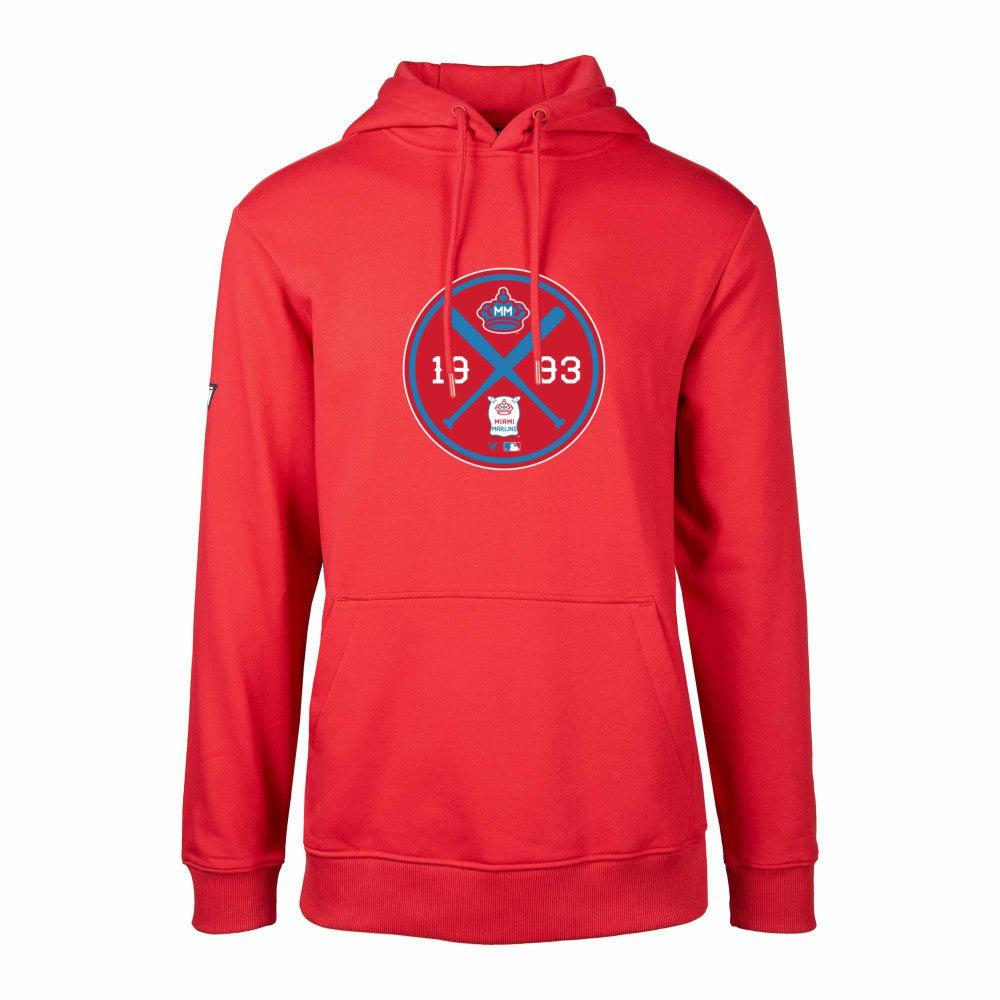 Miami Marlins Levelwear City Connect Podium Strike Pullover Hoodie - MLB Hoodies