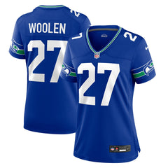 Seattle Seahawks Tariq Woolen Women's Throwback Player Game Jersey | NFL New