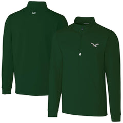 Philadelphia Eagles Cutter & Buck Traverse Stretch Quarter-Zip Pullover | NFL Discount