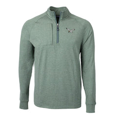 Philadelphia Eagles Cutter & Buck Adapt Eco Knit Heathered Recycled Quarter-Zip Pullover | NFL Outlet