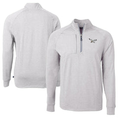 Philadelphia Eagles Cutter & Buck Adapt Eco Knit Heathered Recycled Quarter-Zip Pullover | NFL US