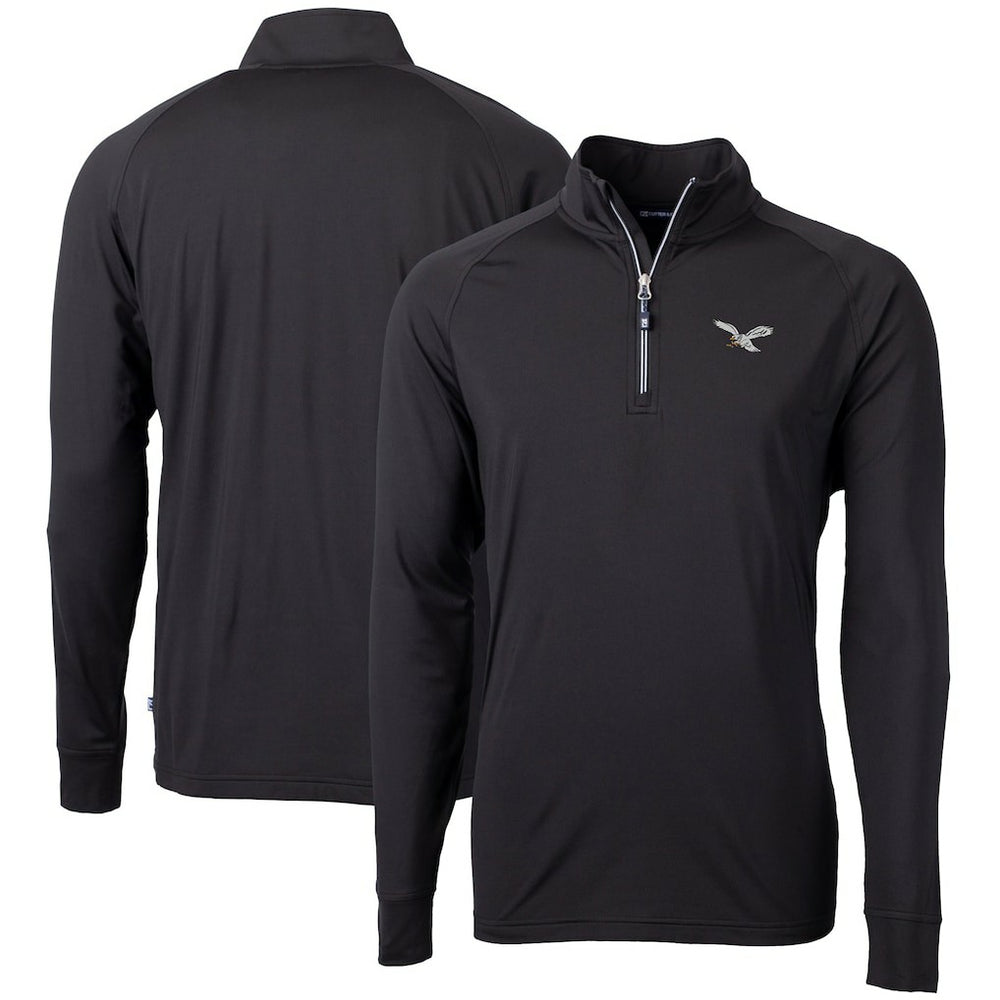 Philadelphia Eagles Cutter & Buck Eco Knit Stretch Recycled Quarter-Zip Pullover | NFL On sale