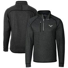 Philadelphia Eagles Cutter & Buck Mainsail Sweater-Knit Half-Zip Pullover Jacket | NFL Outlet