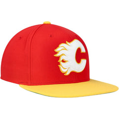 Calgary Flames Mitchell & Ness Core Team Ground 2.0 Snapback Hat - NHL Hats