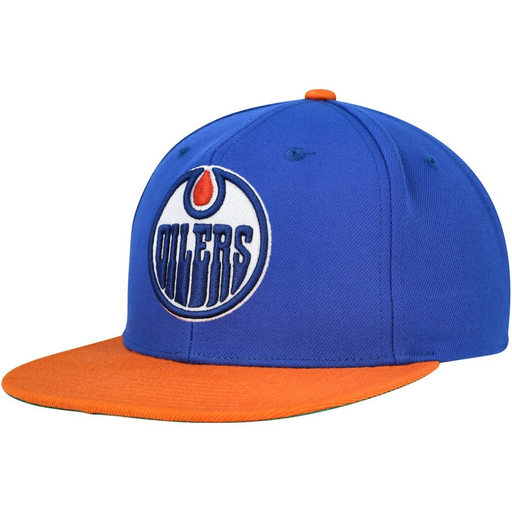 Edmonton Oilers Mitchell & Ness Core Team Ground 2.0 Snapback Hat - NHL Hats