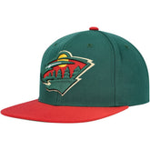 Minnesota Wild Mitchell & Ness Core Team Ground 2.0 Snapback Hat - NHL Hats