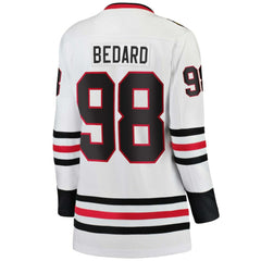 Connor Bedard Chicago Blackhawks Fanatics Women's Away Breakaway Jersey - NHL Jerseys