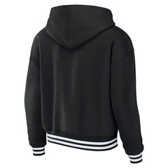 Las Vegas Raiders WEAR by Erin Andrews Women's Lace-Up Pullover Hoodie | NFL Online
