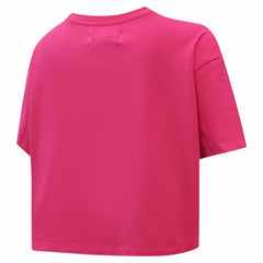 New York Rangers Pro Standard Women's Triple Pink Cropped Boxy T-Shirt - NHL T-shirts