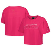 Pittsburgh Penguins Pro Standard Women's Triple Pink Cropped Boxy T-Shirt - NHL T-shirts