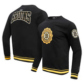 Boston Bruins Pro Standard Crest Emblem Pullover Sweatshirt - NHL Sweatshirts