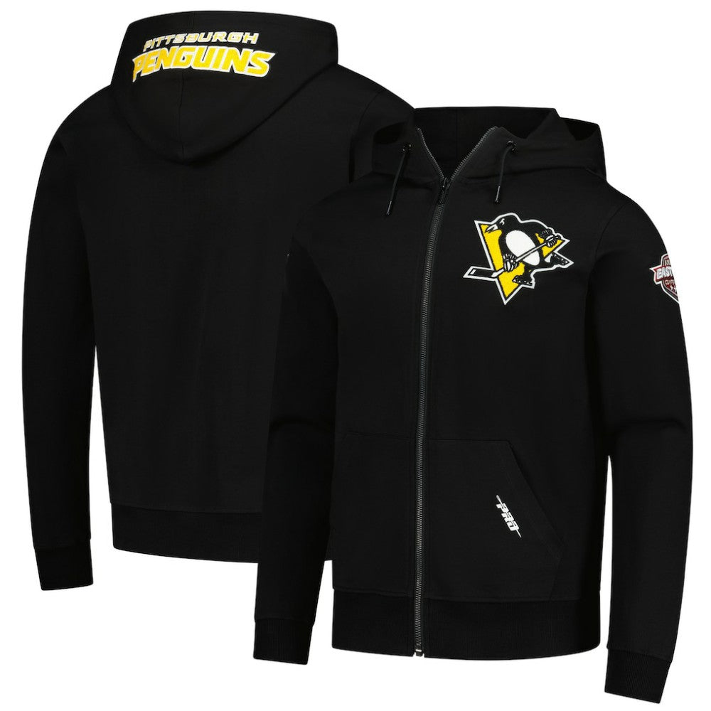 Pittsburgh Penguins Pro Standard Classic Chenille Full-Zip Hoodie Jacket - NHL Hoodies