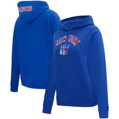 New York Rangers Pro Standard Women's Classic Chenille Pullover Hoodie - NHL Hoodies