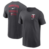 Minnesota Twins Nike Logo Sketch Bar T-Shirt - MLB T-shirts