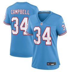 Tennessee Titans Earl Campbell Women's Oilers Throwback Retired Player Game Jersey | NFL Hot