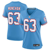 Tennessee Titans Mike Munchak Women's Oilers Throwback Retired Player Game Jersey | NFL Near me