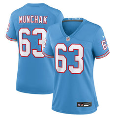 Tennessee Titans Mike Munchak Women's Oilers Throwback Retired Player Game Jersey | NFL Near me