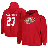 San Francisco 49ers Christian McCaffrey Big & Tall Fleece Name & Number Pullover Hoodie | NFL Sale