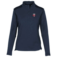 Minnesota Twins Levelwear Women's Daybreak Insignia Core Quarter-Zip Pullover Top - MLB Pullover
