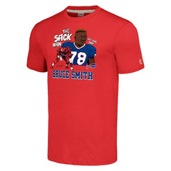 Buffalo Bills Bruce Smith Homage Unisex Caricature Retired Player Tri-Blend T-Shirt | NFL Online