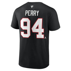 Corey Perry Chicago Blackhawks Fanatics Authentic Stack Name & Number T-Shirt - NHL T-shirts