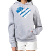 Detroit Lions G-III 4Her by Carl Banks Women's Heart Graphic Fleece Pullover Hoodie | NFL Outlet